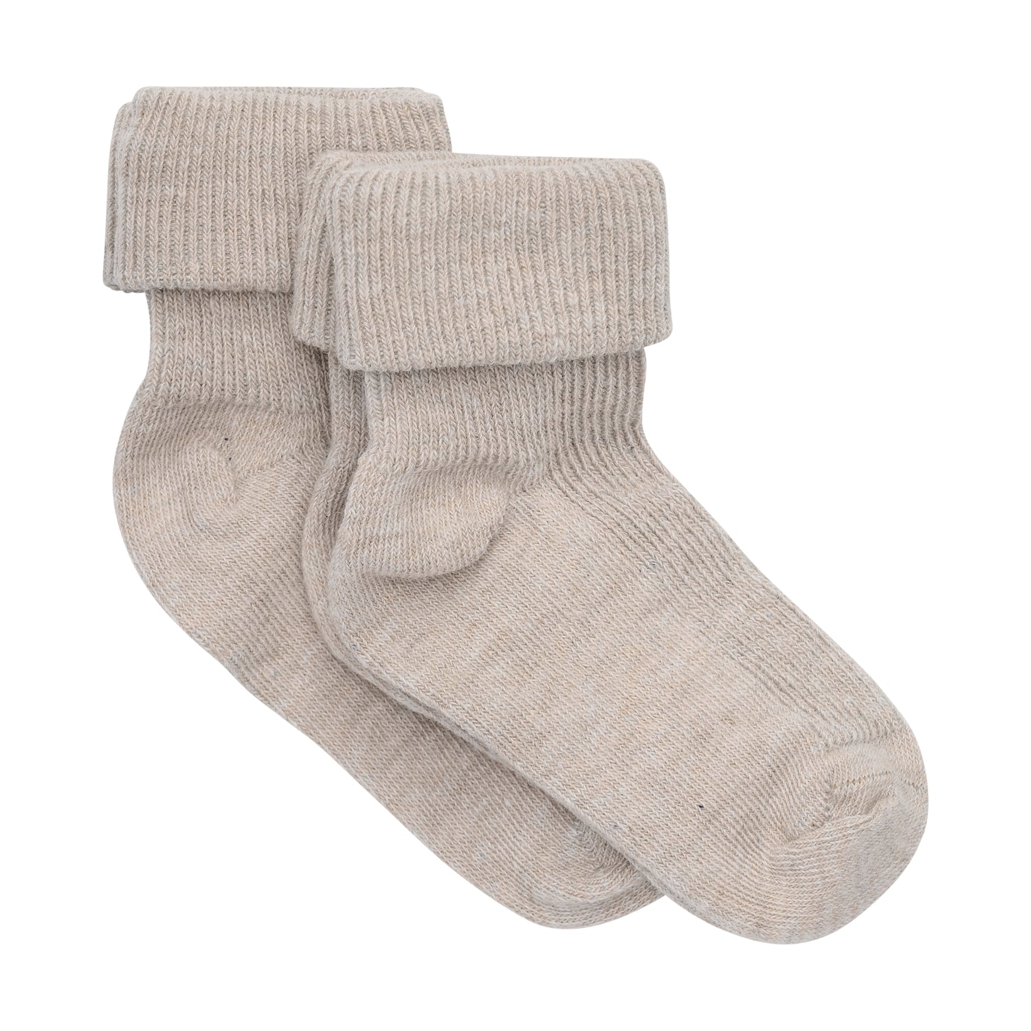 2er Pack beige Rib Socken von MINYMO.