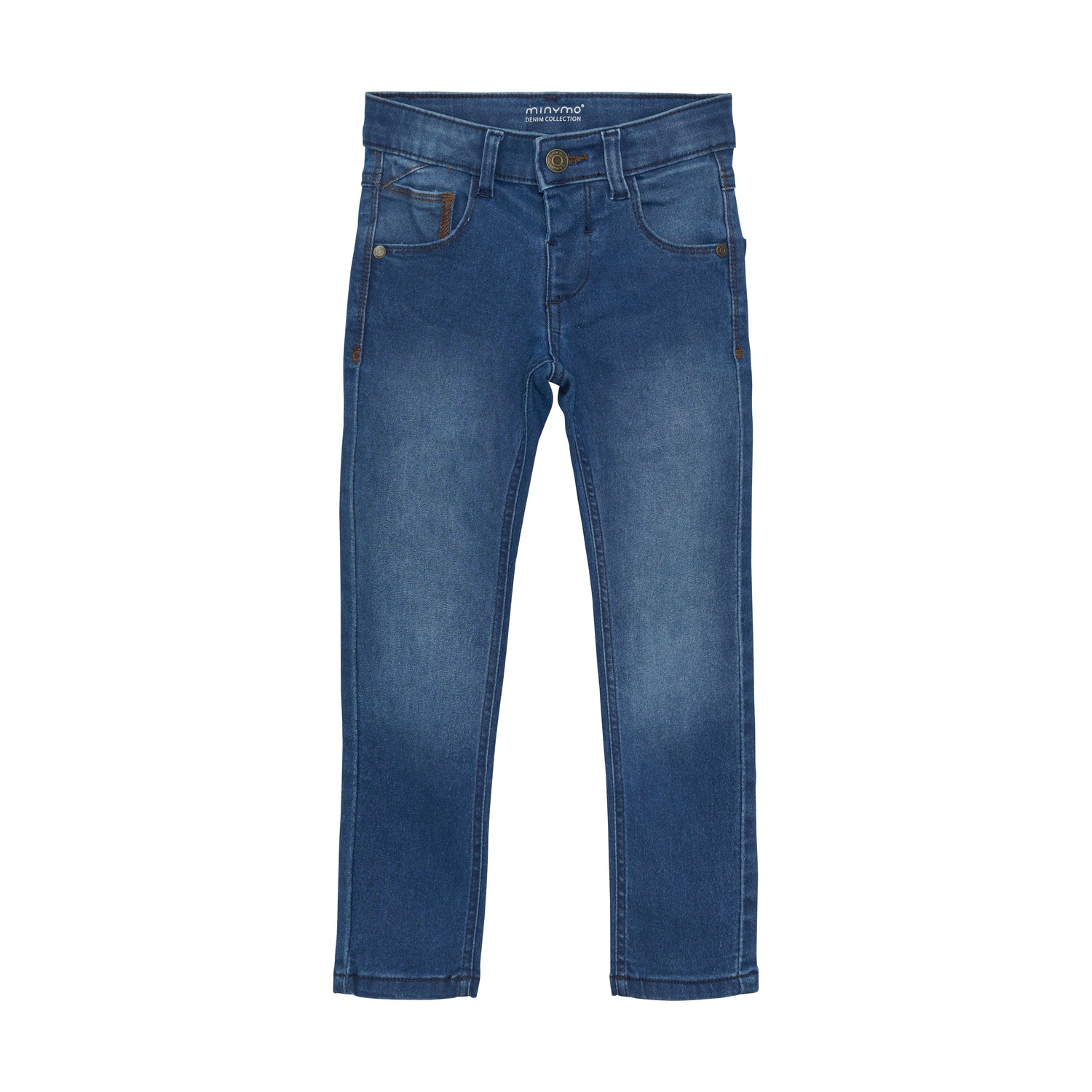 Dunkelblaue Stretch Slim Fit Jeans von MINYMO.