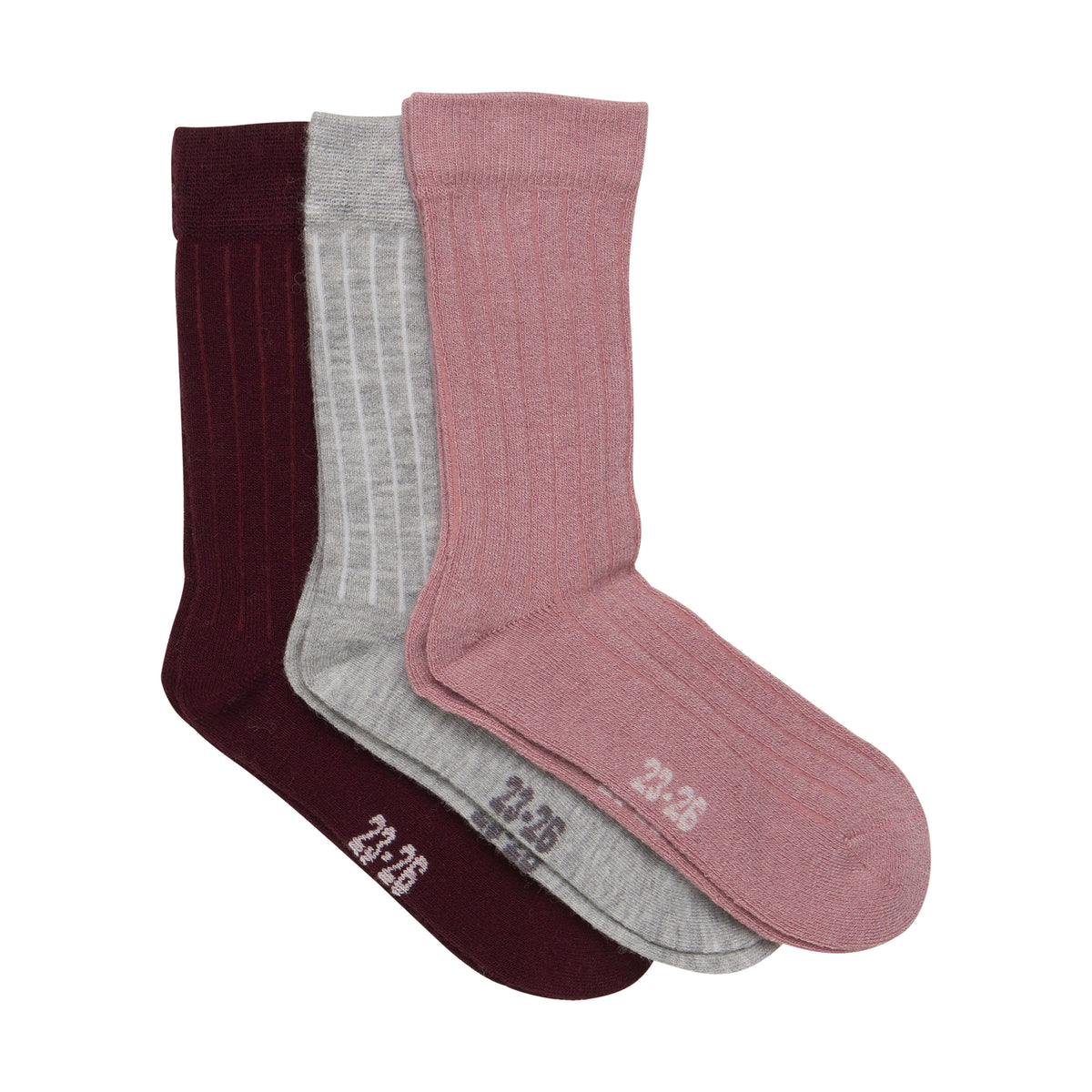 Weiches 3er Pack Rippensocken von Minymo aus hochwertiger Materialmischung. Die Kombination aus Viscose, Wolle und Polyamid bietet optimalen Komfort, Wärmeschutz und Langlebigkeit für jeden Tag.