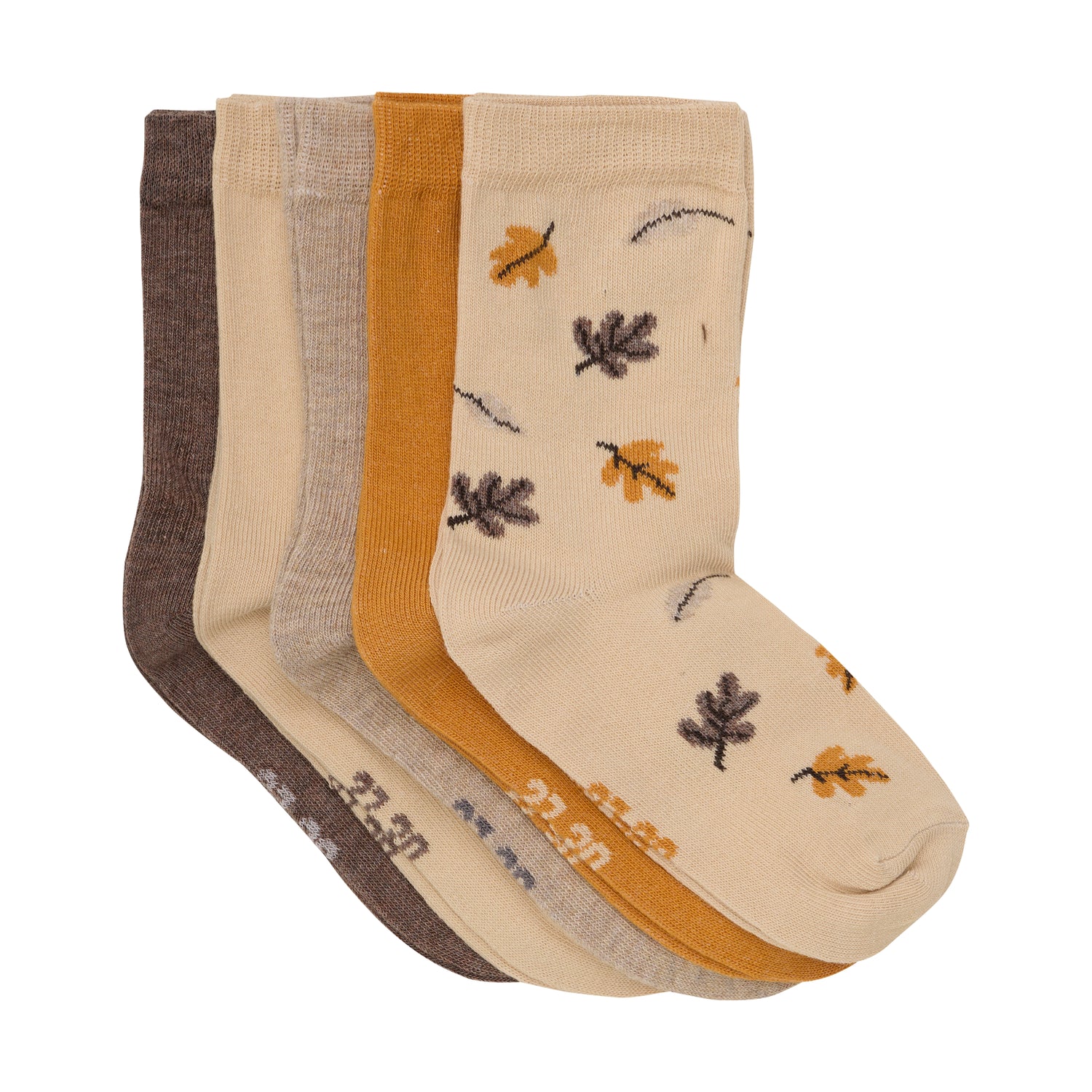 Dieses 5er Set Socken von MINYMO besticht durch herbstliche Farbtöne und saisonale Muster, ideal für die kühle Jahreszeit.