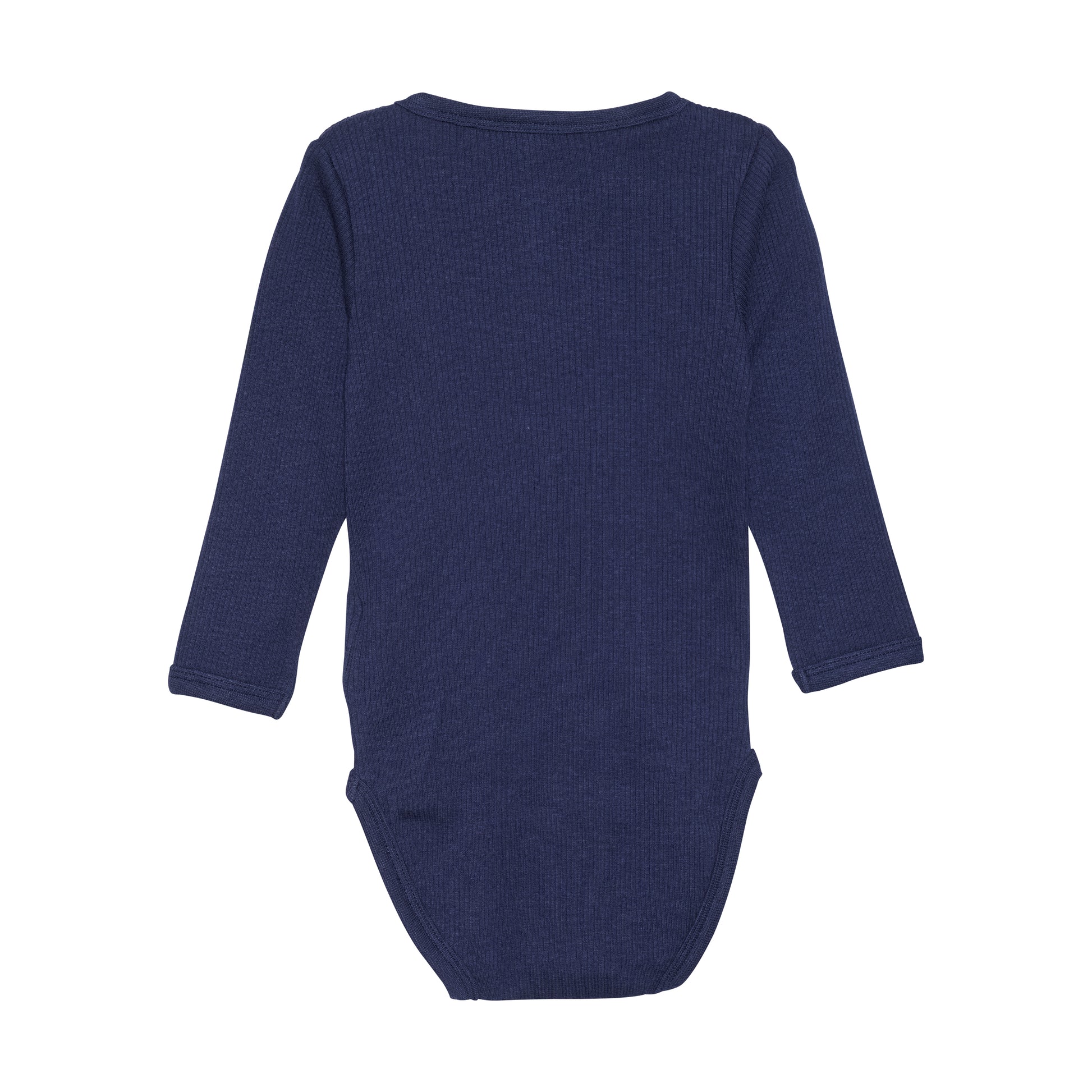 Der dunkelblaue Body von MINYMO besticht durch seine feinen Holzknöpfe und sorgt für stilvollen Komfort bei Ihrem Kind.