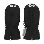 Entdecken Sie die schwarzen Fäustlinge mit praktischem Reißverschluss von Color Kids – perfekt, um kleine Hände warm und geschützt zu halten.