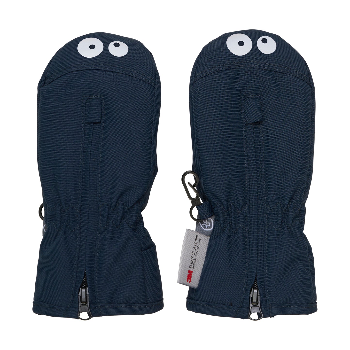 Diese dunkelblauen Fäustlinge von Color Kids sind mit feinen Augendetails versehen und bieten optimalen Schutz bei kaltem Wetter.