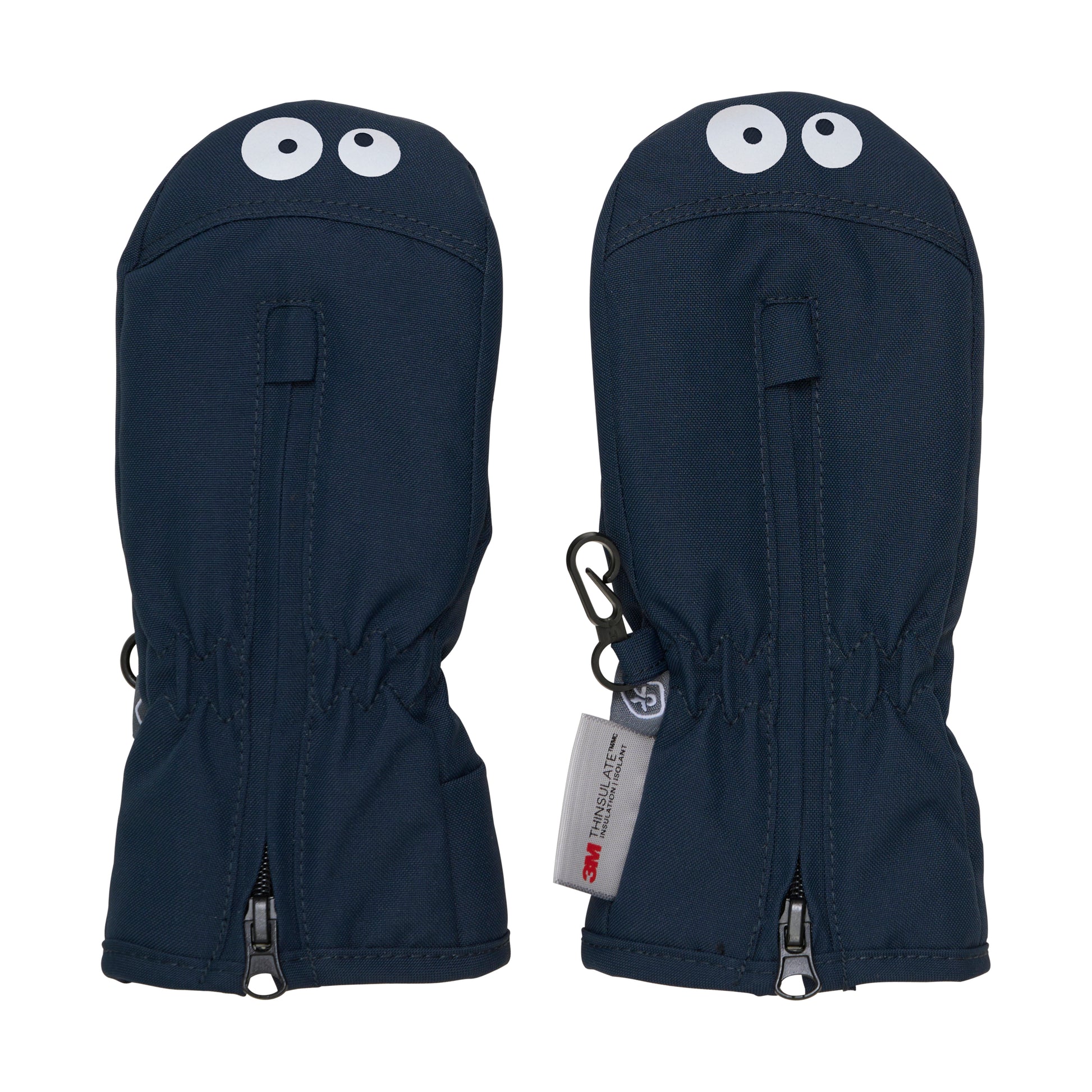 Diese dunkelblauen Fäustlinge von Color Kids sind mit feinen Augendetails versehen und bieten optimalen Schutz bei kaltem Wetter.