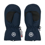 Diese dunkelblauen Fäustlinge von Color Kids sind mit feinen Augendetails versehen und bieten optimalen Schutz bei kaltem Wetter.