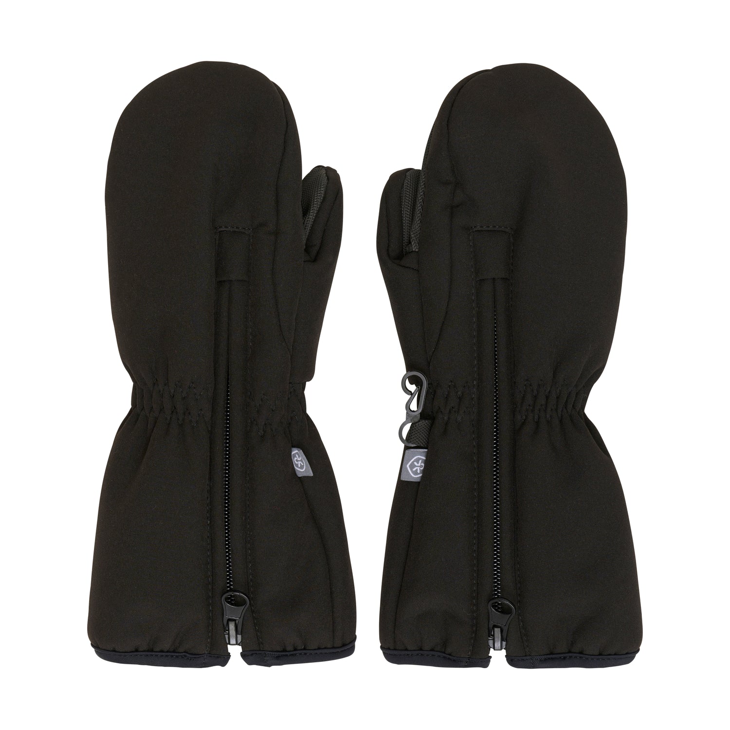 Diese schwarzen Softshell-Fäustlinge von Color Kids sind ideal für kalte Wetterbedingungen und bieten zuverlässigen Schutz und Komfort.