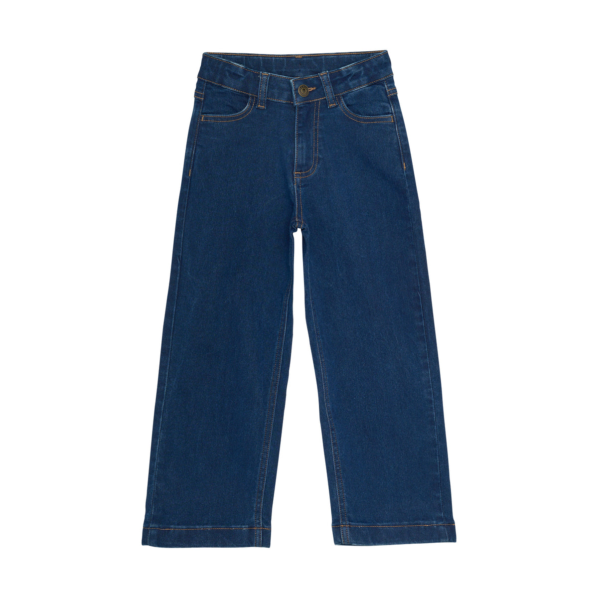 Klassische Wide Loose Fit Jeans von Minymo mit komfortablem Schnitt und hochwertiger Materialzusammensetzung für optimale Bewegungsfreiheit und Langlebigkeit.