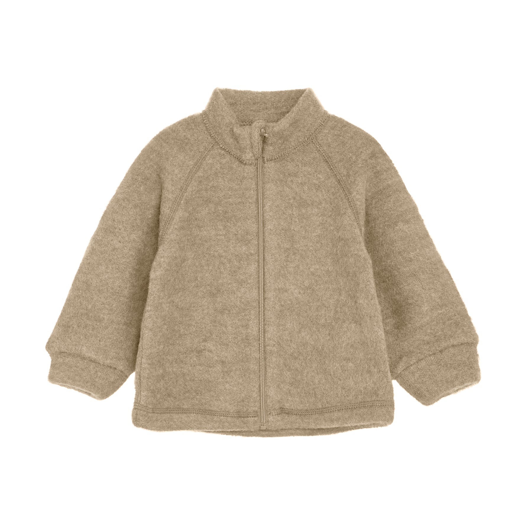 Erleben Sie die kuschelige beige Wolljacke von Celavi, die Komfort und Stil perfekt vereint.