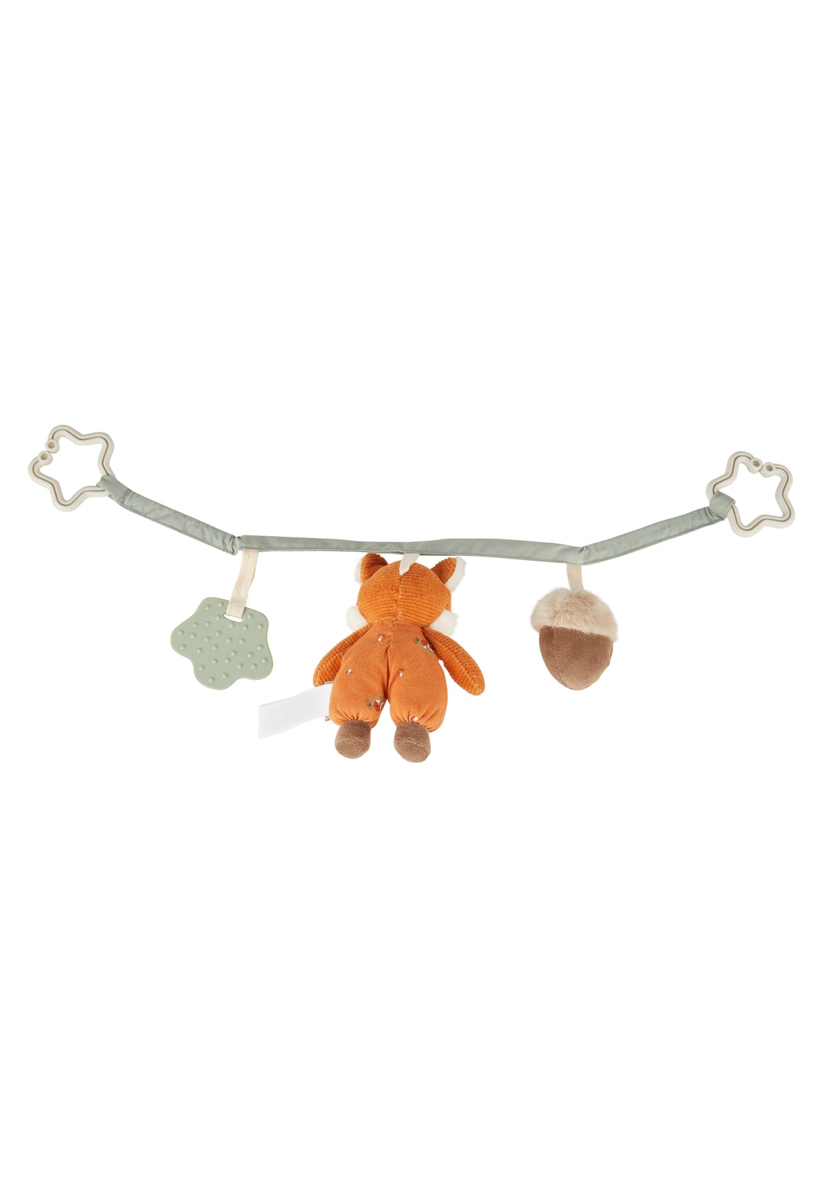 Die&nbsp;Kinderwagenkette Filou&nbsp;kombiniert Spielspaß und Funktion in einem stilvollen Accessoire für unterwegs.

Hochwertige Stoffe&nbsp;wie Cord, Flausch und Jersey für angenehmes Fühlen
Elastisches Band&nbsp;und&nbsp;sternförmige Befestigungsringe&nbsp;für einfache und stabile Anbringung
Integrierte Rassel und strukturiertes Silikonelement&nbsp;– ideal zur Förderung der Sinne
Weiche, kindgerechte Anhänger&nbsp;mit liebevollen Details

Die Kinderwagenkette ist&nbsp;waschbar&nbsp;und somit bestens für 