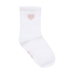 Entzückende Socken von MINYMO mit niedlichen Herzmustern in zarten Rosa- und Weißtönen, die Komfort und Stil perfekt verbinden.