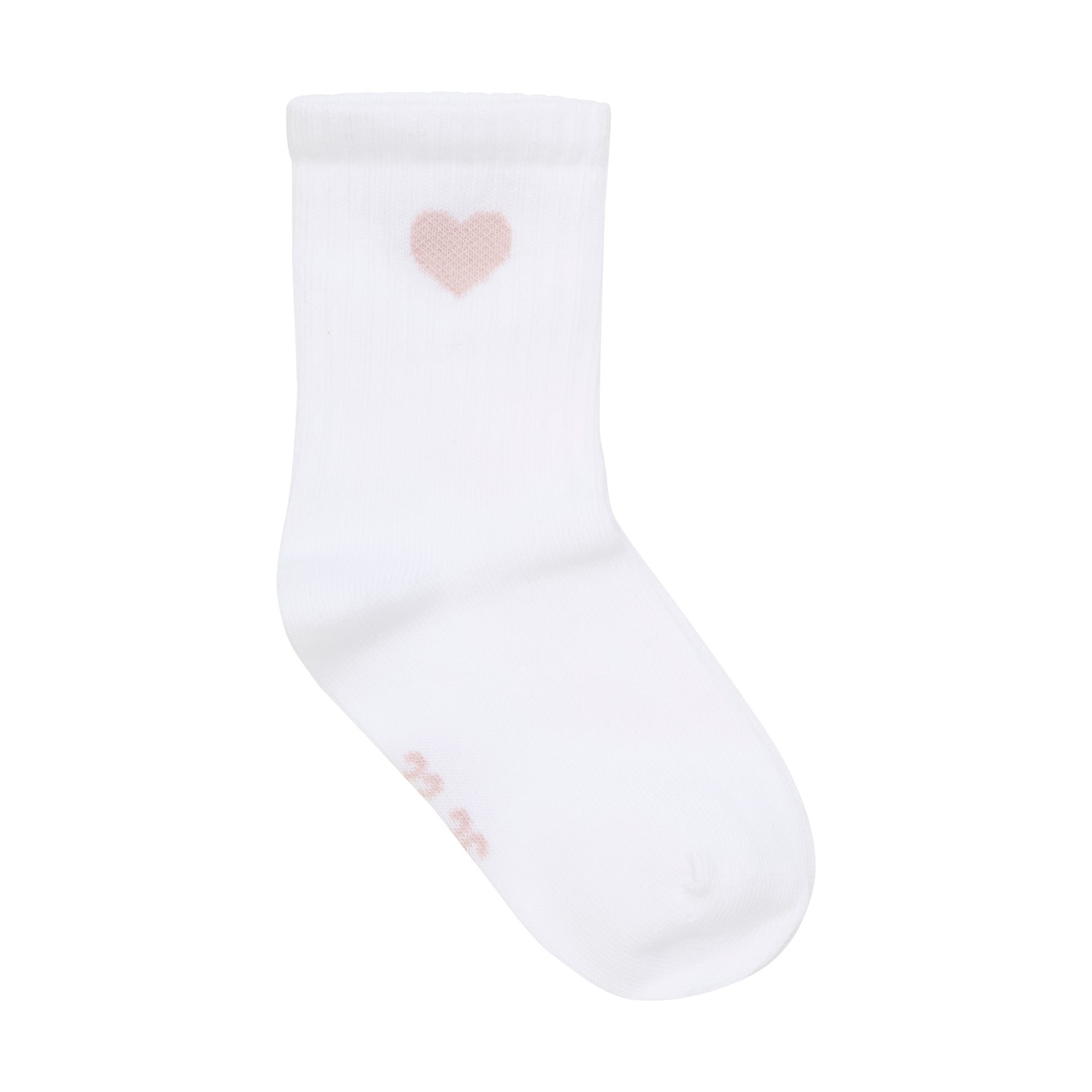 Entzückende Socken von MINYMO mit niedlichen Herzmustern in zarten Rosa- und Weißtönen, die Komfort und Stil perfekt verbinden.