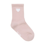 Entzückende Socken von MINYMO mit niedlichen Herzmustern in zarten Rosa- und Weißtönen, die Komfort und Stil perfekt verbinden.