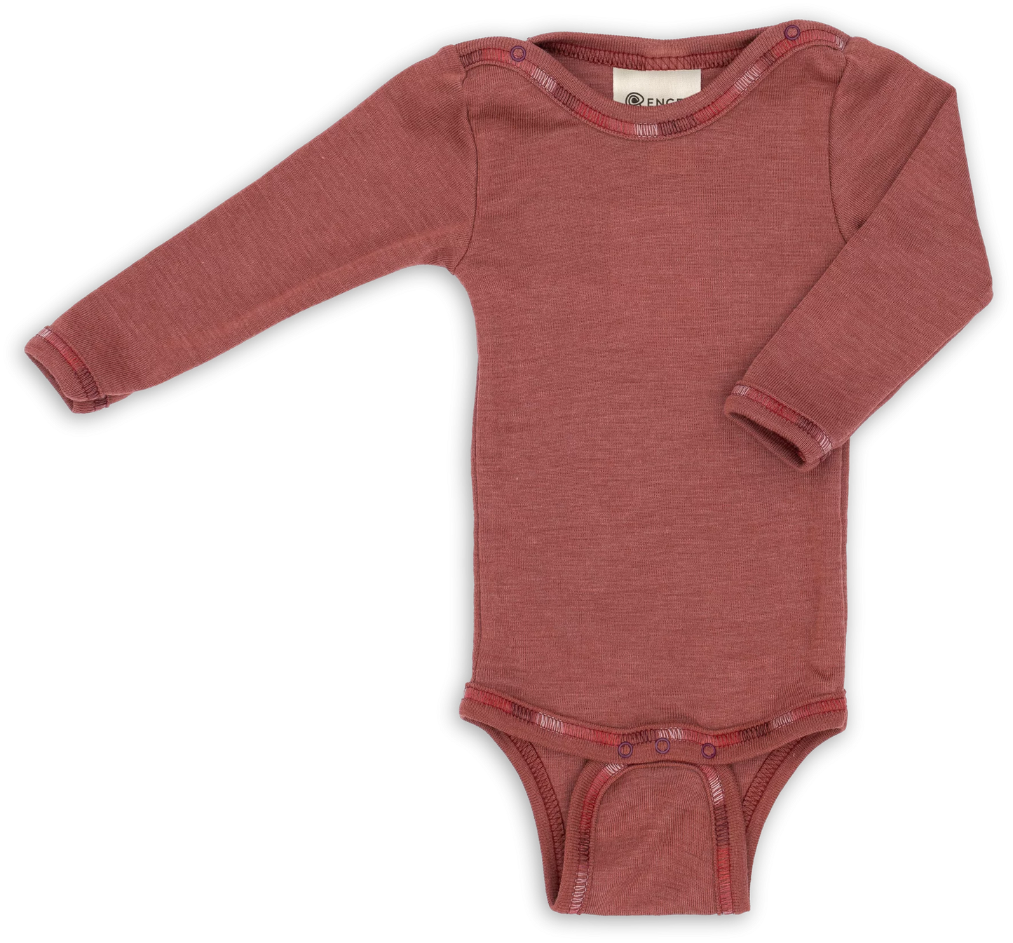 Der langärmelige Baby-Body von Engel aus 70% Bio-Merinoschurwolle und 30% Seide ist weich und sanft zur empfindlichen Babyhaut. Die Druckknöpfe an der Schulter erleichtern das An- und Ausziehen. Wolle sorgt für Wärme und reguliert Feuchtigkeit.&nbsp;
