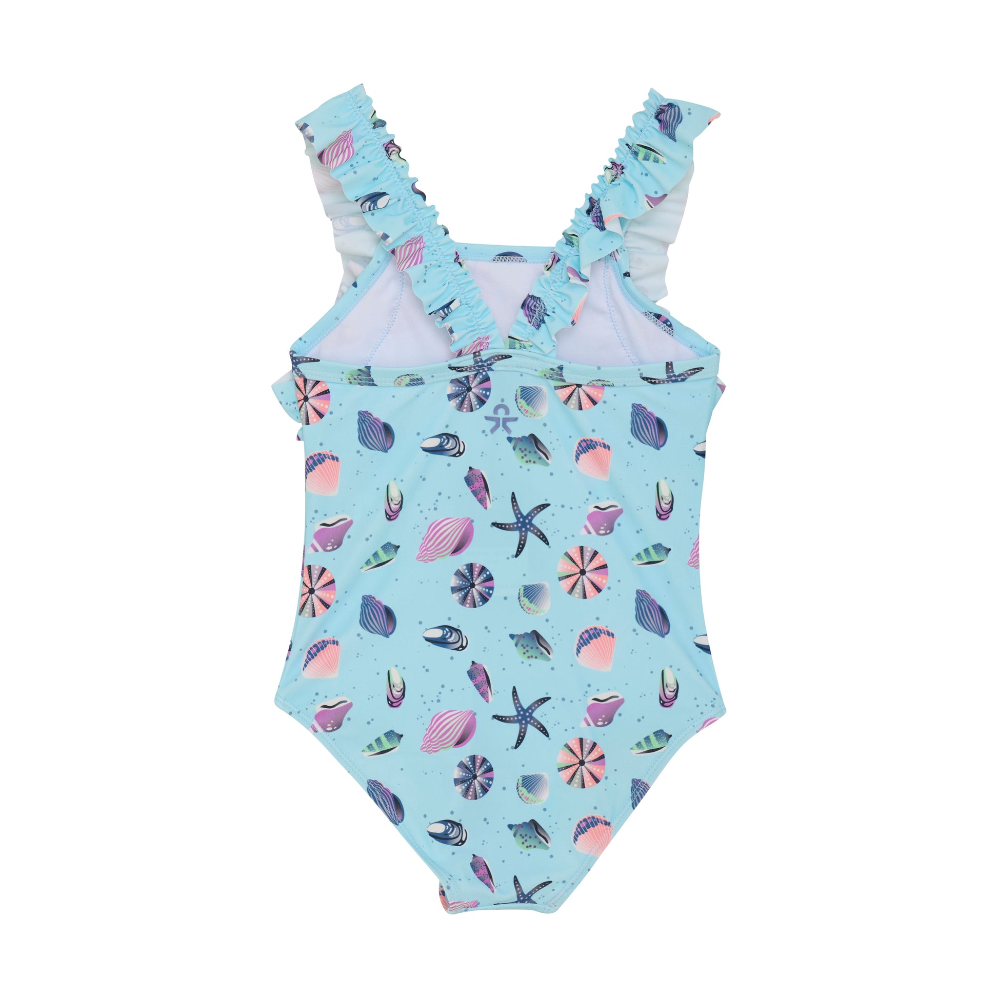 Dieser blaue Badeanzug von Color Kids besticht durch ein maritimes Muster und sorgt für einen fröhlichen Auftritt am Wasser.