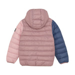 Diese gesteppte Jacke mit Kapuze von Color Kids besticht durch ihre rosa-blaue Farbkombination und bietet zuverlässigen Schutz bei kühlem Wetter.