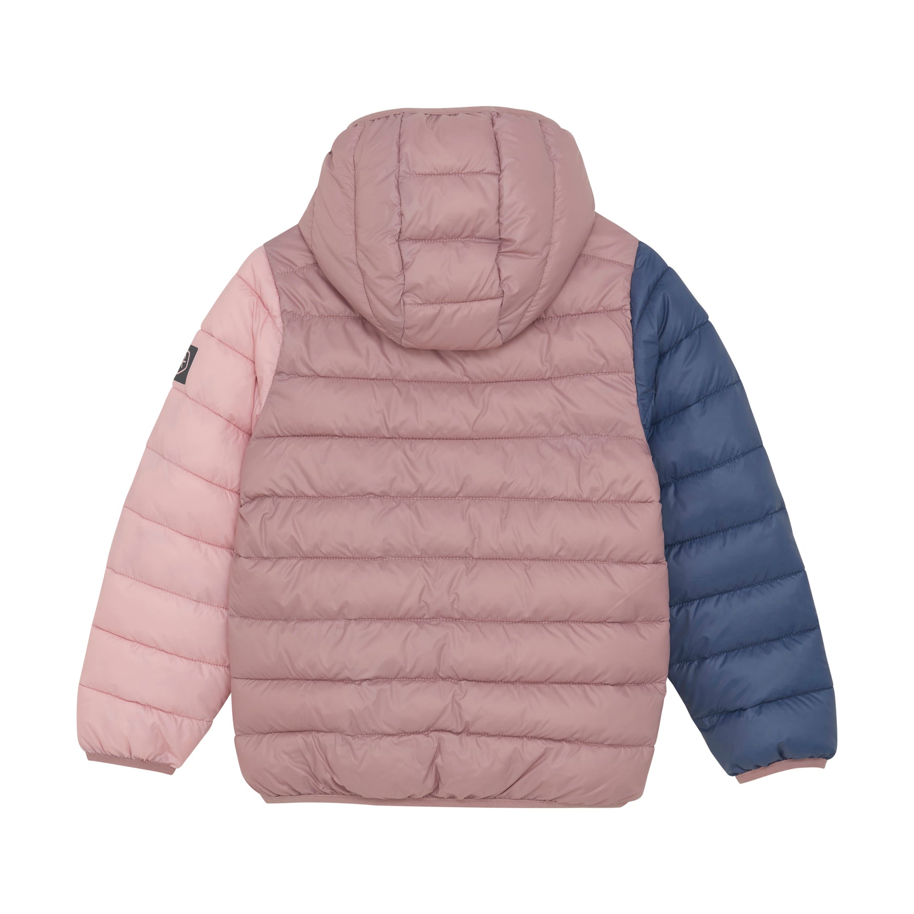 Diese gesteppte Jacke mit Kapuze von Color Kids besticht durch ihre rosa-blaue Farbkombination und bietet zuverlässigen Schutz bei kühlem Wetter.
