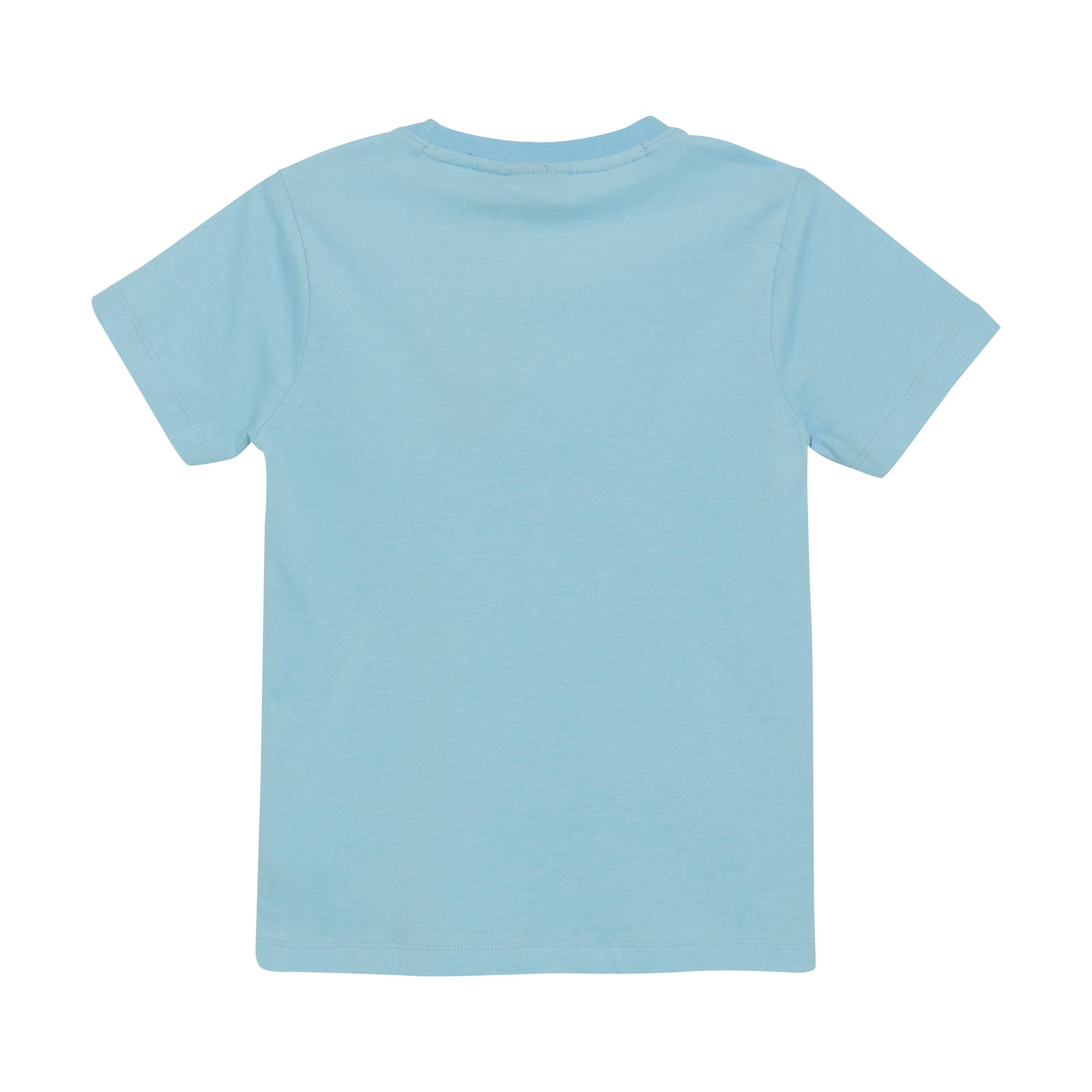 Dieses hellblaue T-Shirt von Color Kids besticht durch ein angesagtes Surfer-Motiv und sorgt für einen lässigen, sommerlichen Look.
