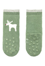 Sterntaler ABS-Socken mit festlichem Weihnachtsmotiv bieten sicheren Halt und weihnachtlichen Charme für kleine Füße.