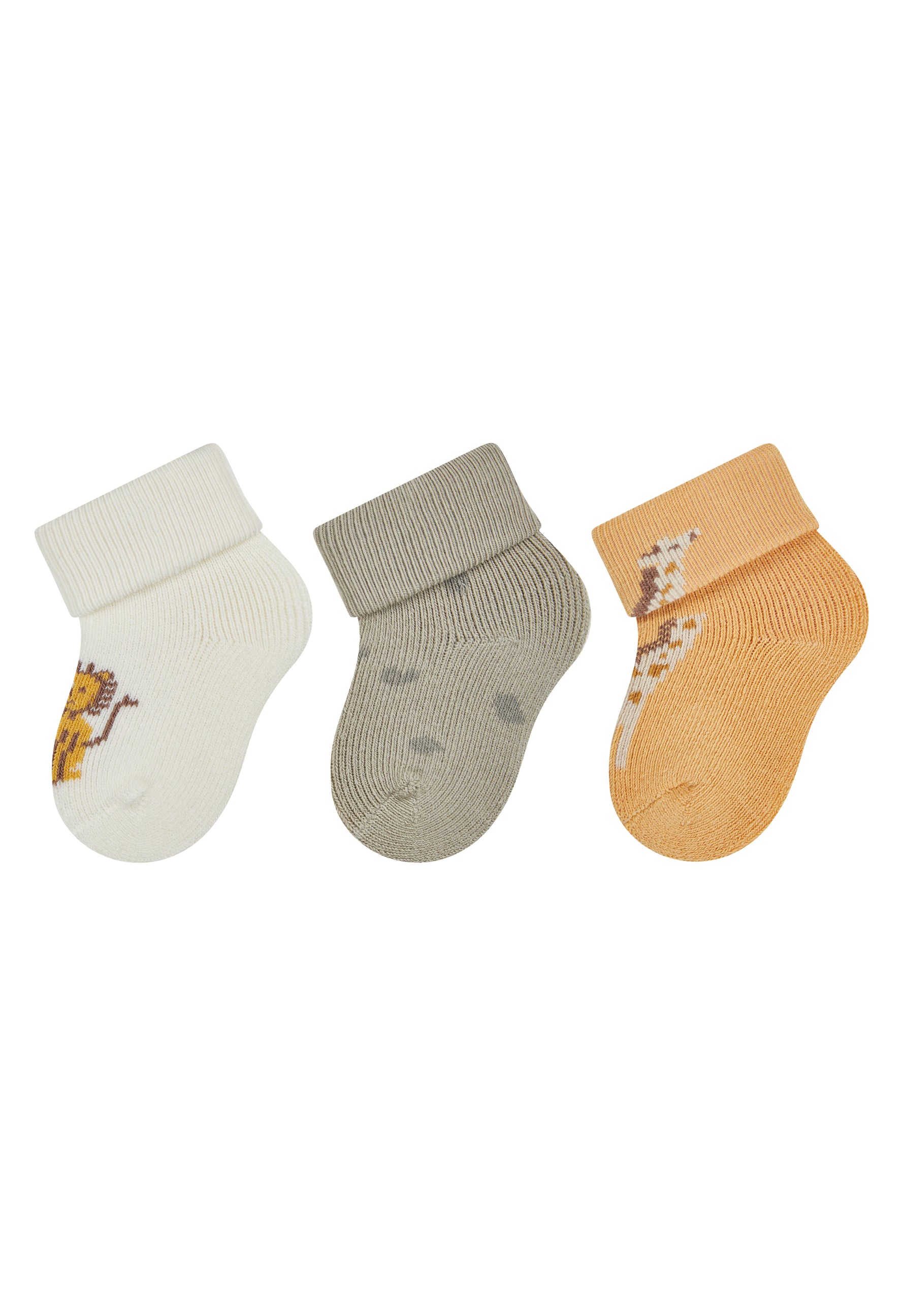 Entdecken Sie das 3er-Set Safari-Socken von Sterntaler – perfekt für kleine Entdecker, die Komfort und Stil lieben.