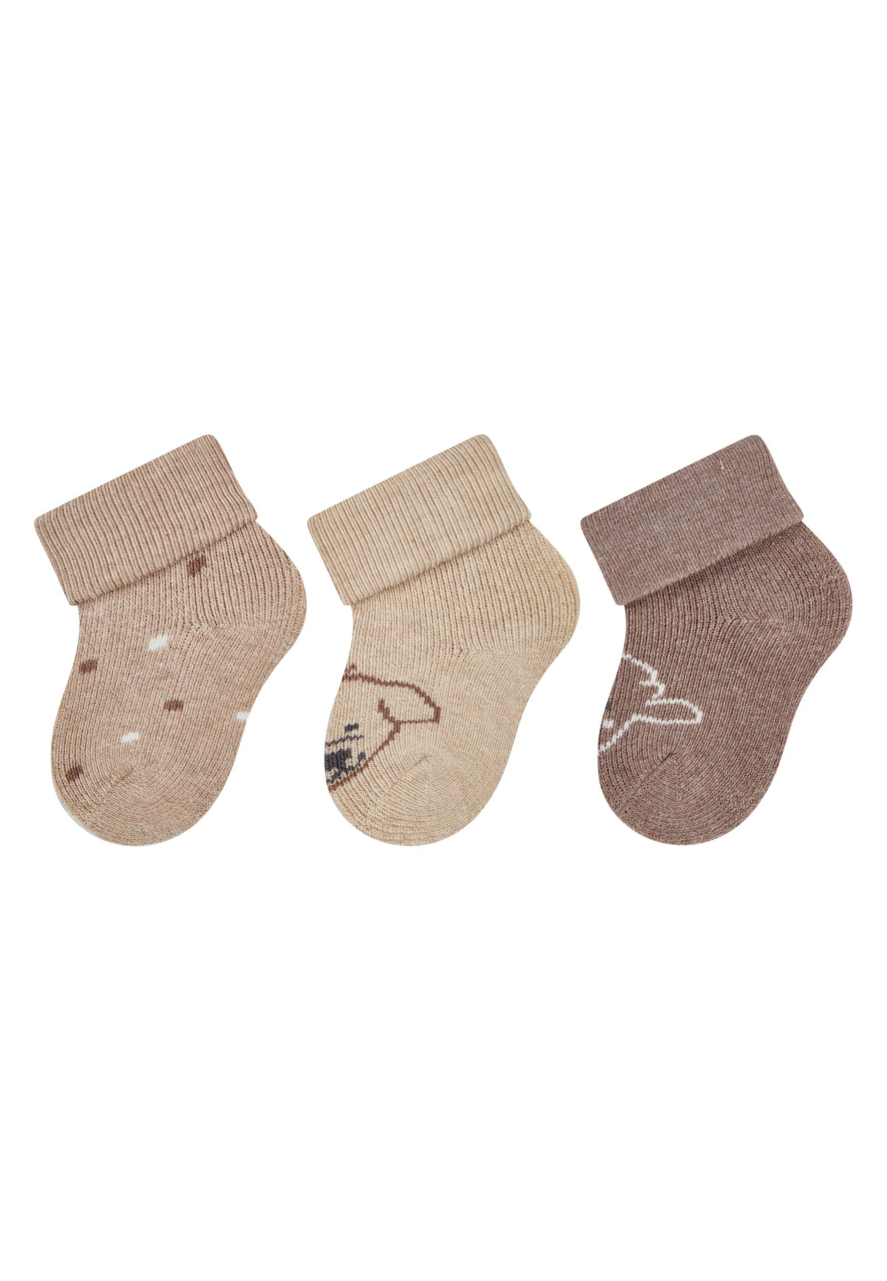 Dieses 3er-Set Bauernhof-Socken von Sterntaler bietet bequemen Tragekomfort und niedliches Design für die Kleinsten.
