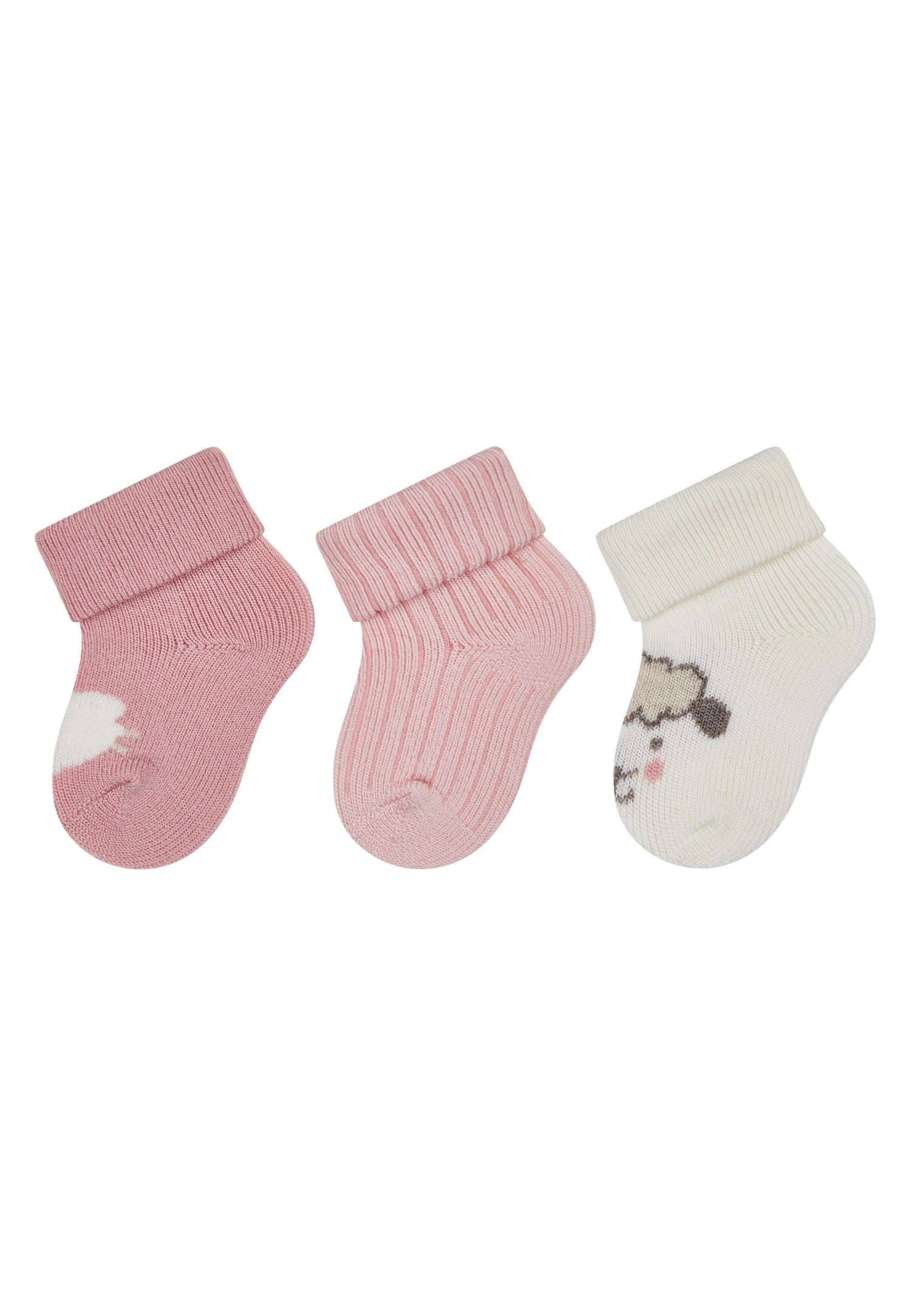 Dieses 3er-Set Sterntaler-Socken begeistert mit einem niedlichen Schafdesign und sorgt für angenehmen Tragekomfort bei Ihrem Kind.