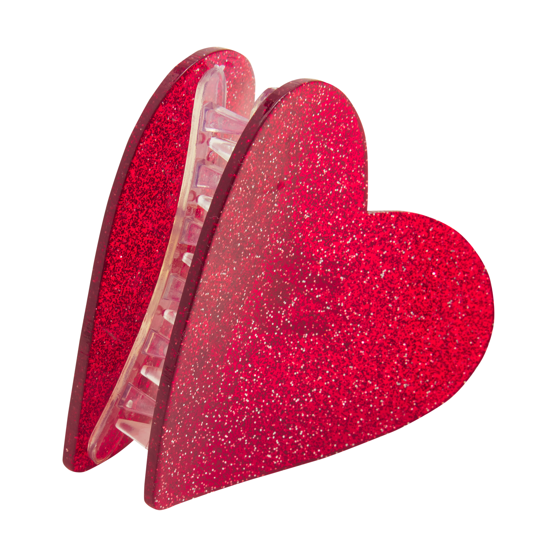 Rote Haarklammer in Herzform von Creamie. Ein süßes Accessoire für jeden Tag.