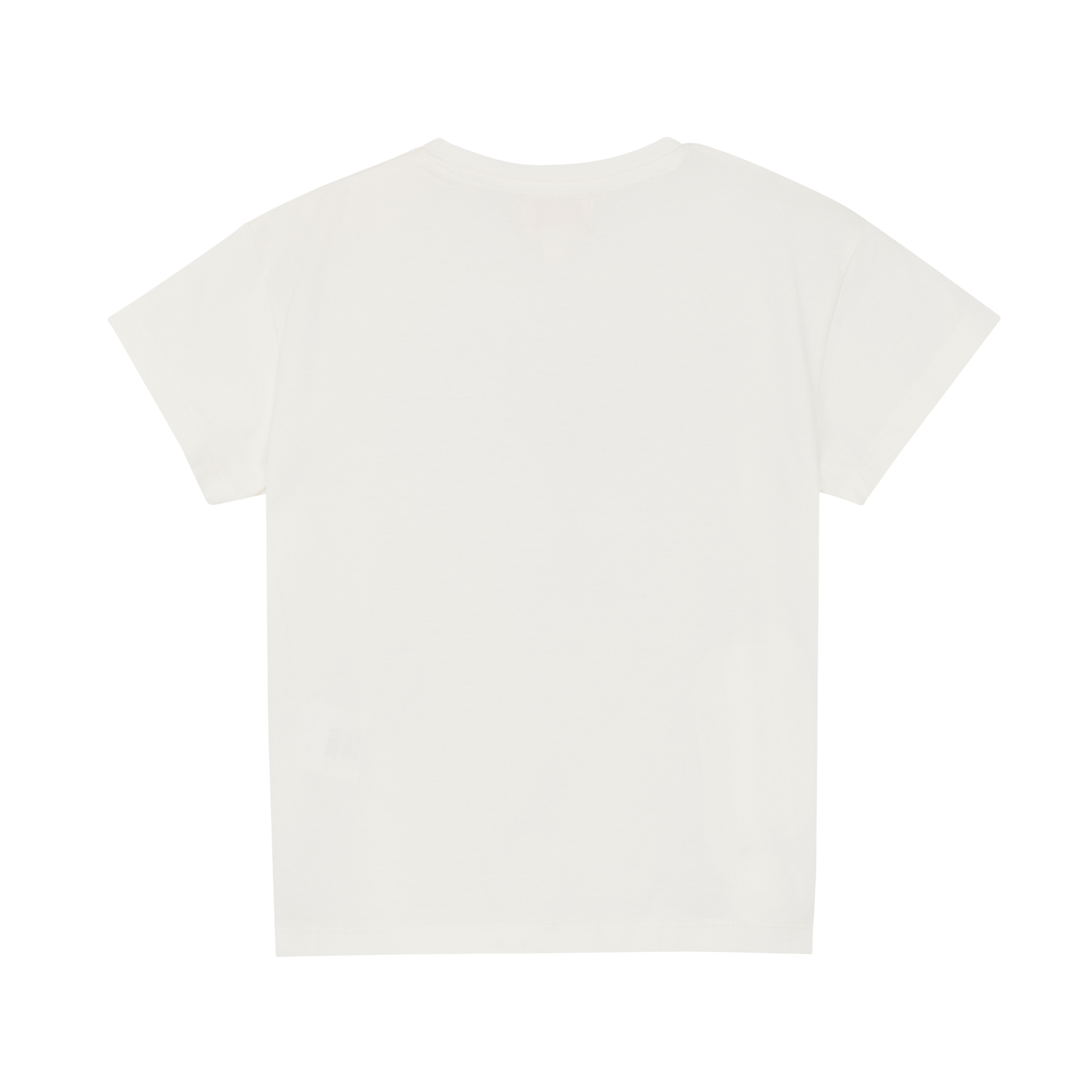 Klassisches weißes T-Shirt von Creamie mit niedlichem Herzmotiv – perfekt für jeden Tag.