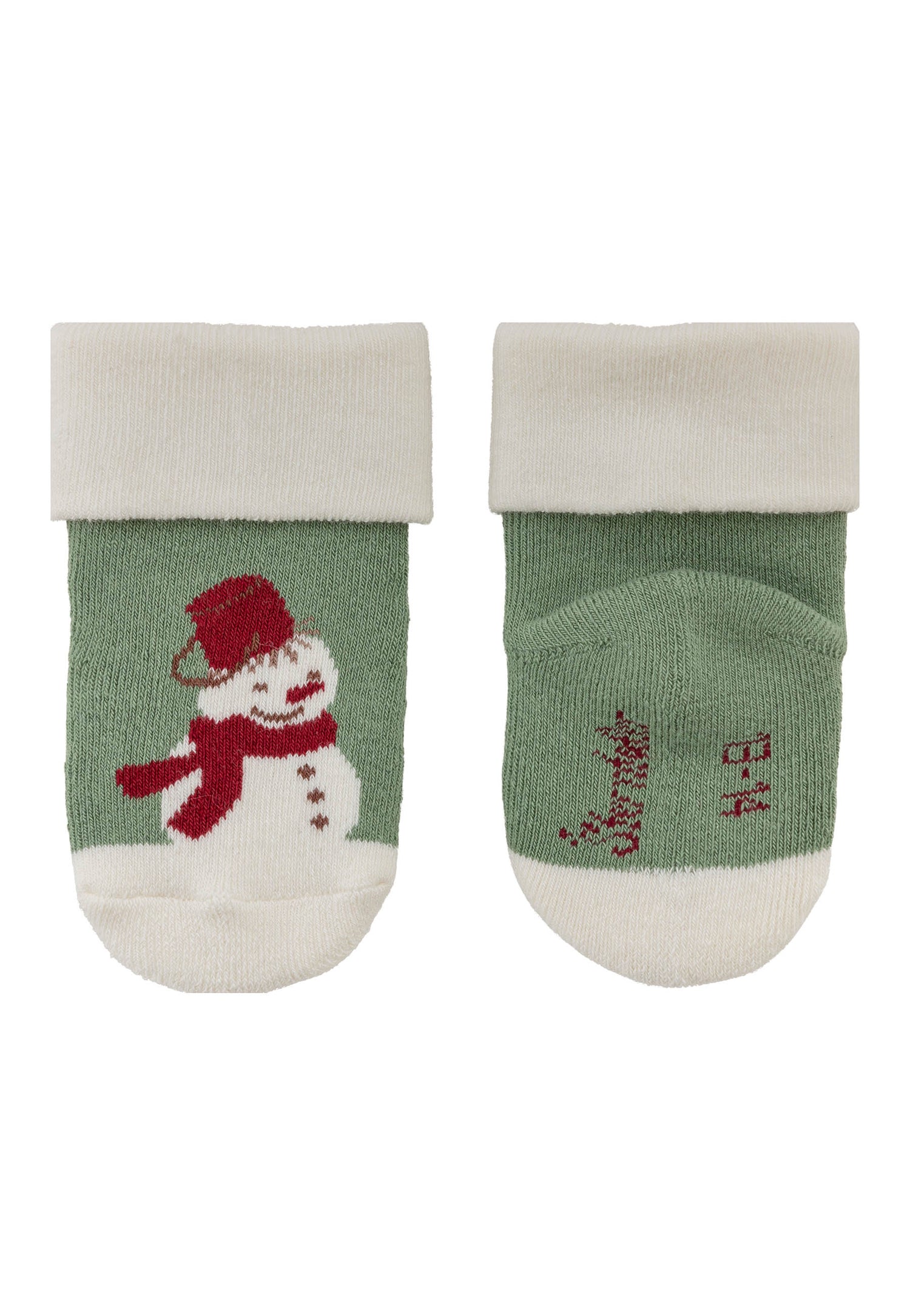 Dieses 3er-Set Baby-Socken von Sterntaler begeistert mit festlichen Weihnachtsmotiven und sorgt für warme, gemütliche Füße in der kalten Jahreszeit.