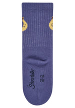 Die dunkelblauen Socken von Sterntaler überzeugen mit ihrem kleinen Bananenmotiv.