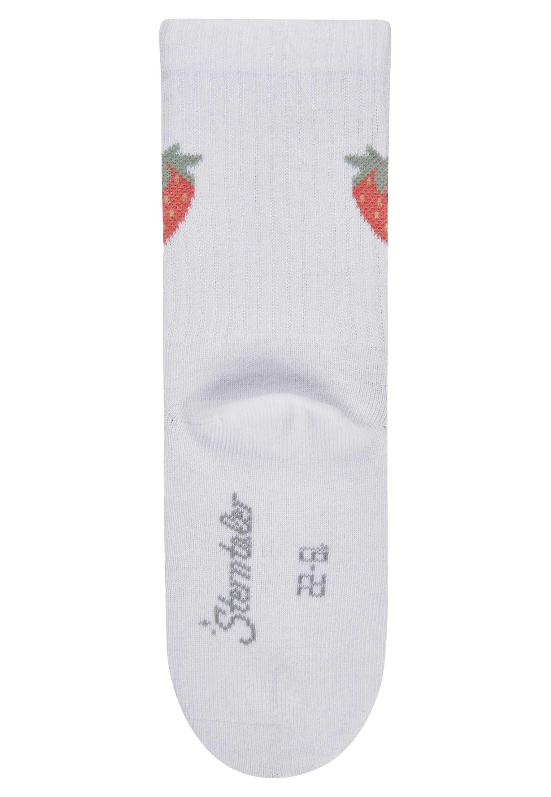 Diese weißen Socken von Sterntaler sind mit einem süßen kleinen Erdbeermotiv verziert und verleihen jedem Outfit einen frischen, verspielten Akzent.