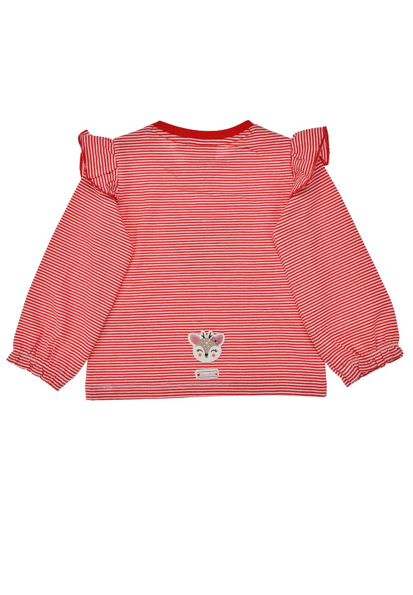 T-Shirt langarm geringelt 'Prinzessin' von Bondi – klassisches Design mit zeitlosem Streifenmuster. Das weiche Single-Jersey bietet optimalen Tragekomfort für jeden Tag. Die langen Ärmel machen es perfekt für kühlere Jahreszeiten und vielseitige Styling-Möglichkeiten.