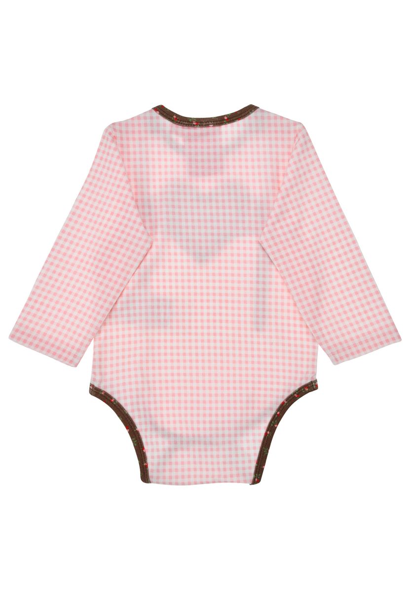Body langarm 'Herzilein' von Bondi – weiches, elastisches Basics-Piece aus hochwertiger Baumwollmischung. Die Single-Stretch-Ware bietet optimale Bewegungsfreiheit und angenehmen Tragekomfort für jeden Tag. Perfekt kombinierbar mit Röcken, Hosen oder Layering-Looks.