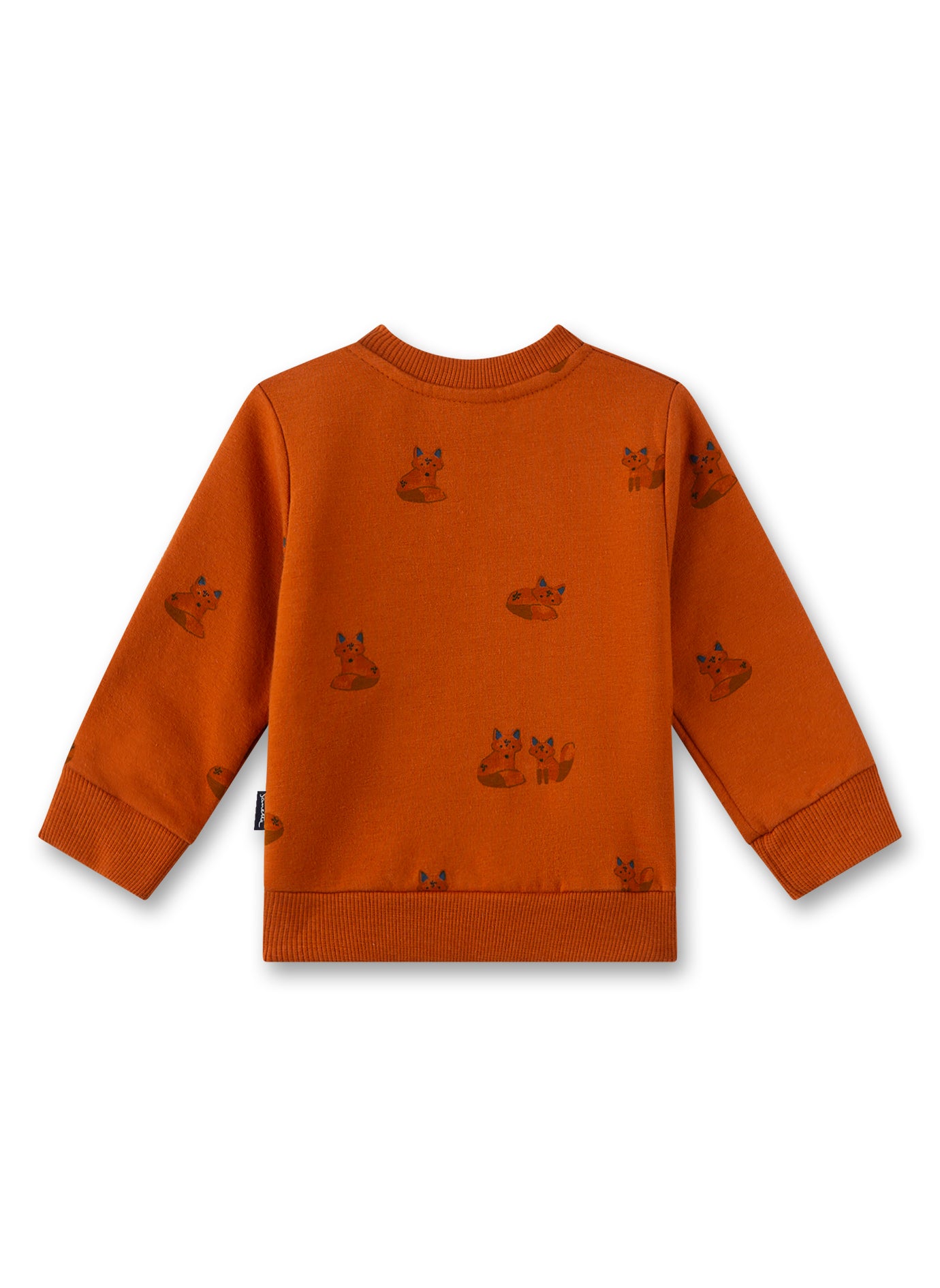 Feines Jungen-Sweatshirt mit Fuchs-Allover von Sanetta Fiftyseven.