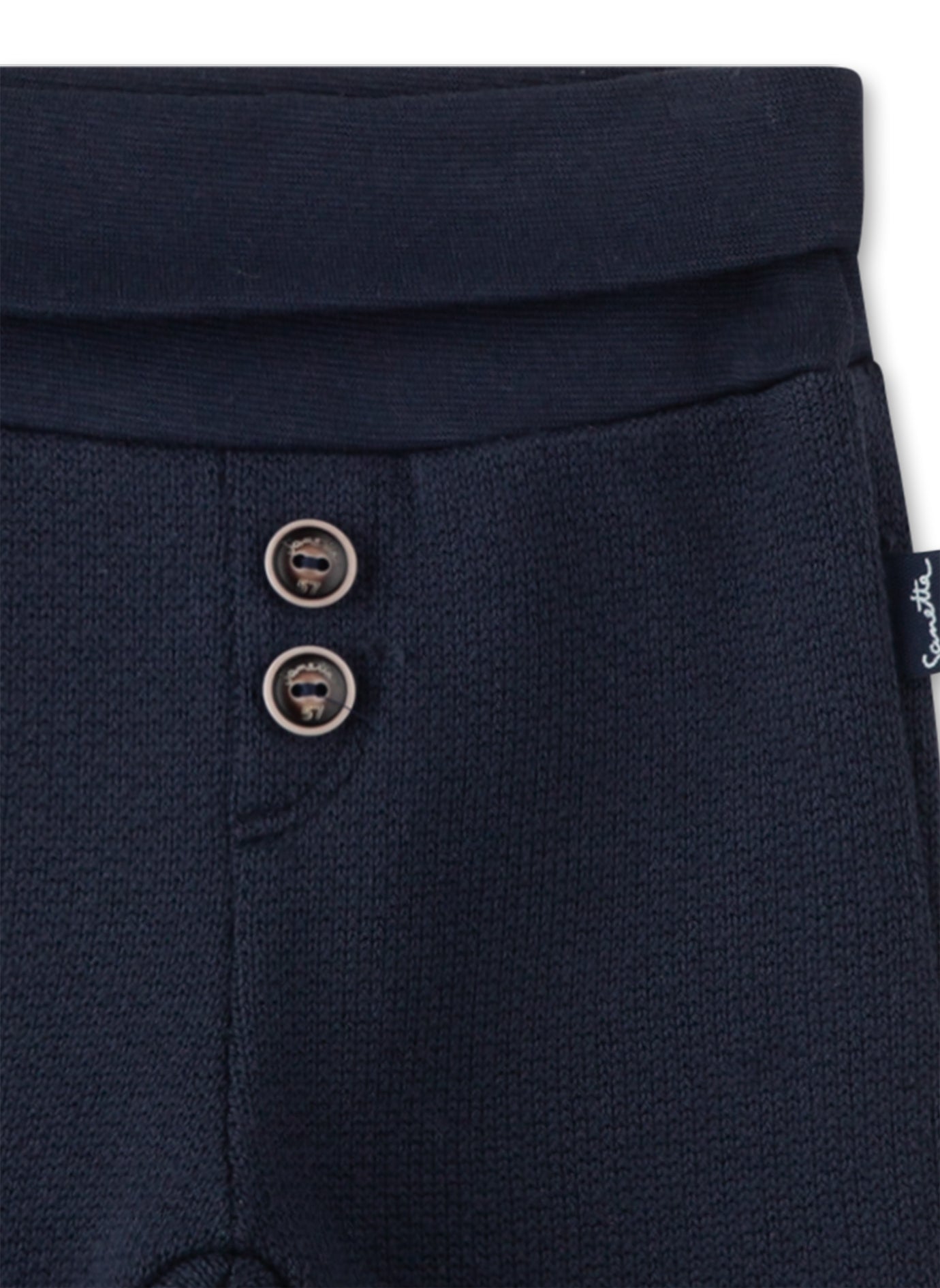 Bequeme Hose in Dunkelblau von Sanetta Fiftyseven für kleine Jungen.