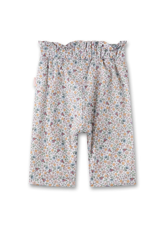 Süße Web-Hose von Fiftyseven für kleine Mädchen aus farbenfrohem Mille-Fleurs-Allover.