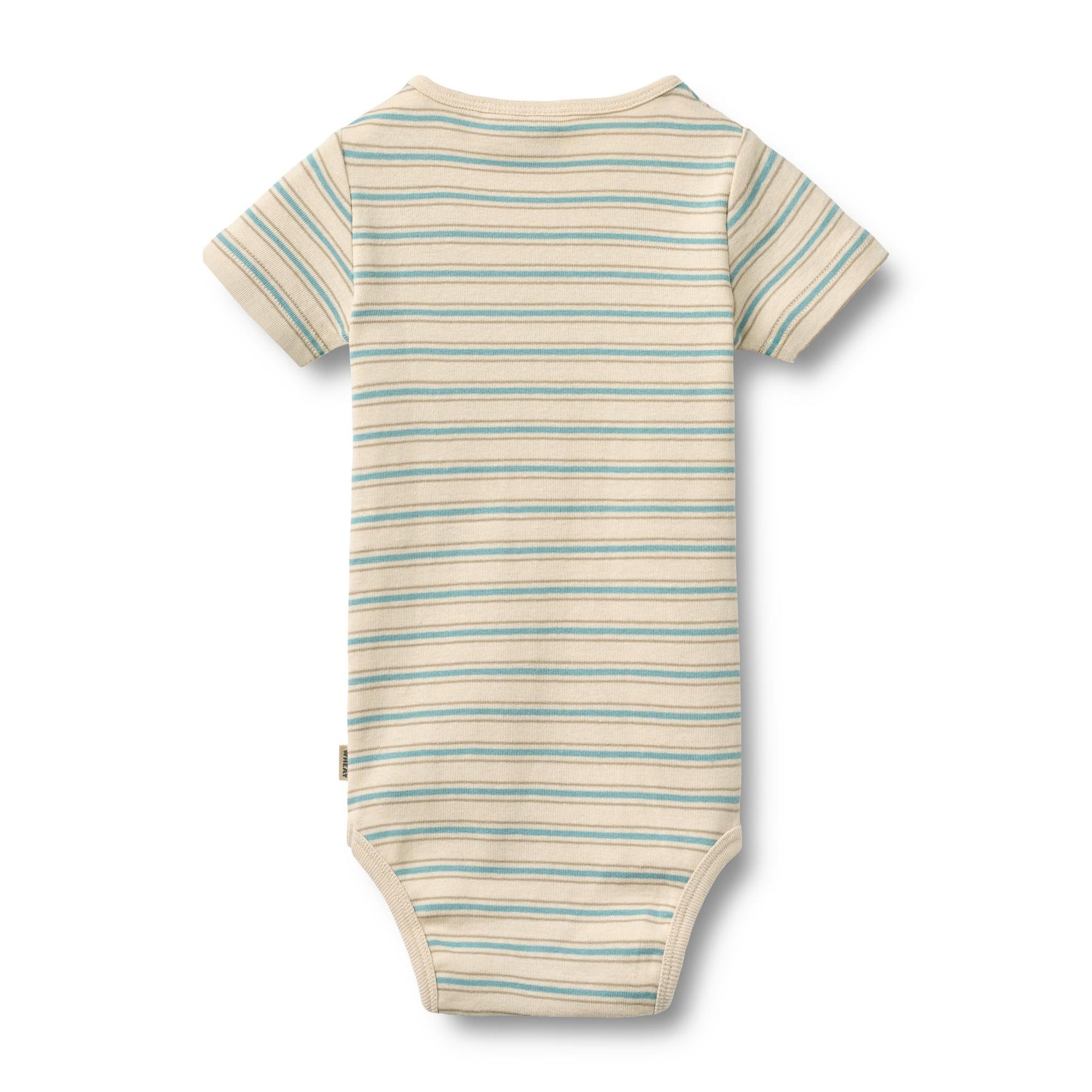 Klassisches Kurzarm-Body von WHEAT mit feinen Streifen. Das zeitlose Design kombiniert Komfort mit eleganter Schlichtheit. Perfekt für vielseitige Styling-Möglichkeiten und angenehm zu tragen.