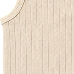 Weicher und atmungsaktivesr Body von WHEAT aus 100% Bio-Baumwolle. Das ärmellose Design bietet maximale Bewegungsfreiheit und Komfort für den ganzen Tag. Perfekt als Basis-Layer unter Kleidung oder zum Selbertragen. Die hochwertige Bio-Baumwolle ist sanft zur Haut und ideal für empfindliche Babyhaut. Langlebig, pflegeleicht und nachhaltig produziert.