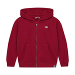 Klassischer roter Hoodie Zipperjacket von Daily Seven – perfekt für lässige Alltags-Looks. Die hochwertige Mischung aus 98 % Baumwolle und 2 % Elasthan bietet optimalen Komfort und Bewegungsfreiheit. Das elastische Material passt sich deinem Körper an und behält seine Form. Ideal zum Überziehen oder als Layering-Piece in deiner Garderobe.