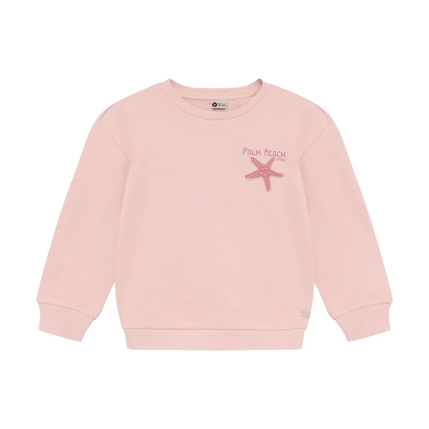 Rosa Sweater von Daily Seven mit liebem Seestern Motiv .