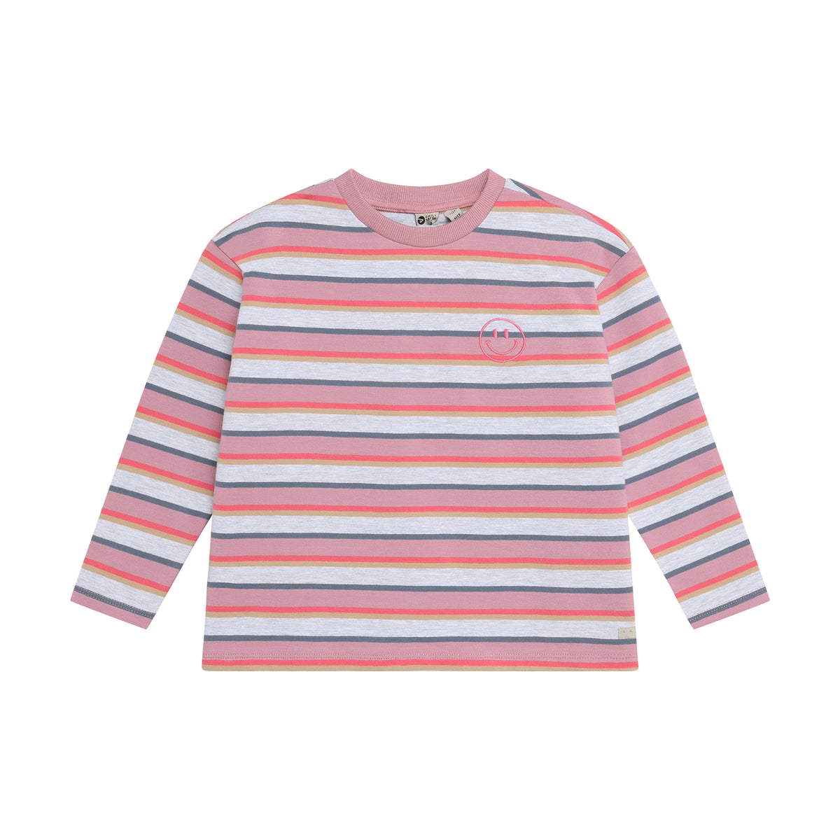 Weiches, bunt gestreiftes Langarm-T-Shirt von Daily Seven aus hochwertiger Baumwollmischung mit Elasthananteil für optimale Passform und Bewegungsfreiheit.