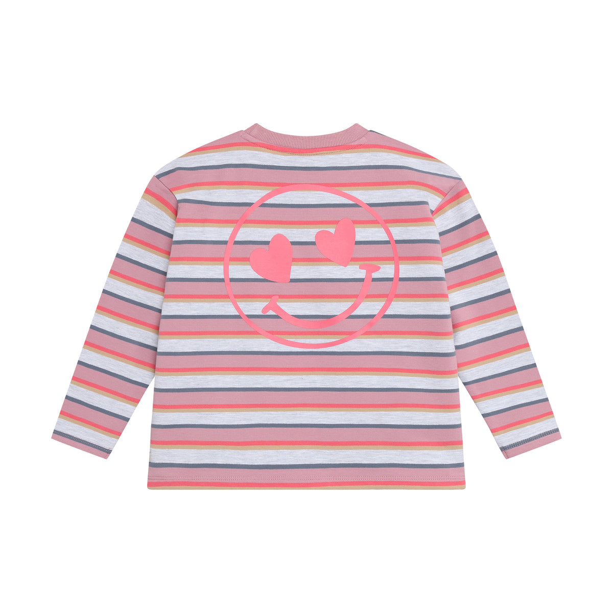 Weiches, bunt gestreiftes Langarm-T-Shirt von Daily Seven aus hochwertiger Baumwollmischung mit Elasthananteil für optimale Passform und Bewegungsfreiheit.