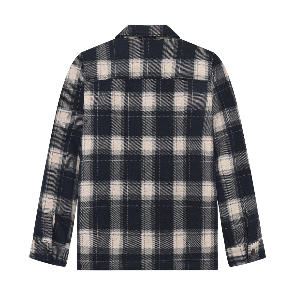 Stilvolle Shirt Jacket mit Reißverschluss und klassischem Check-Muster von Indian Blue Jeans. Die Mischung aus 72% Polyester, 23% Viskose und 5% Elastane sorgt für Komfort und Bewegungsfreiheit. Perfekt für einen modernen, lässigen Look.