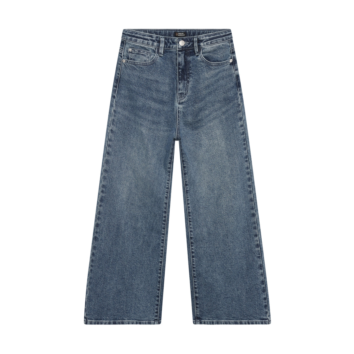 Extra Wide Fit Medium Denim Hose von Indian Blue Jeans – perfekt für maximale Bewegungsfreiheit und Komfort. Hochwertige Verarbeitung aus 99% Baumwolle und 1% Elastane für optimale Passform und Langlebigkeit.