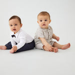 Dunkelblaue gestreifte Hose von MINYMO.