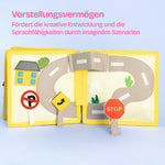 Tauche ein in die aufregende Welt des&nbsp;Mini Quiet Book "Mein erster Bagger" von Jolly Designs! Dieses liebevoll handgefertigte Buch ist speziell für kleine Baumeister ab 18 Monaten konzipiert. Hergestellt aus kinderfreundlichen, OEKO-TEX® zertifizierten Materialien, bietet es sicheren Spielspaß und fördert spielerisch die motorische und kognitive Entwicklung deines Kindes.