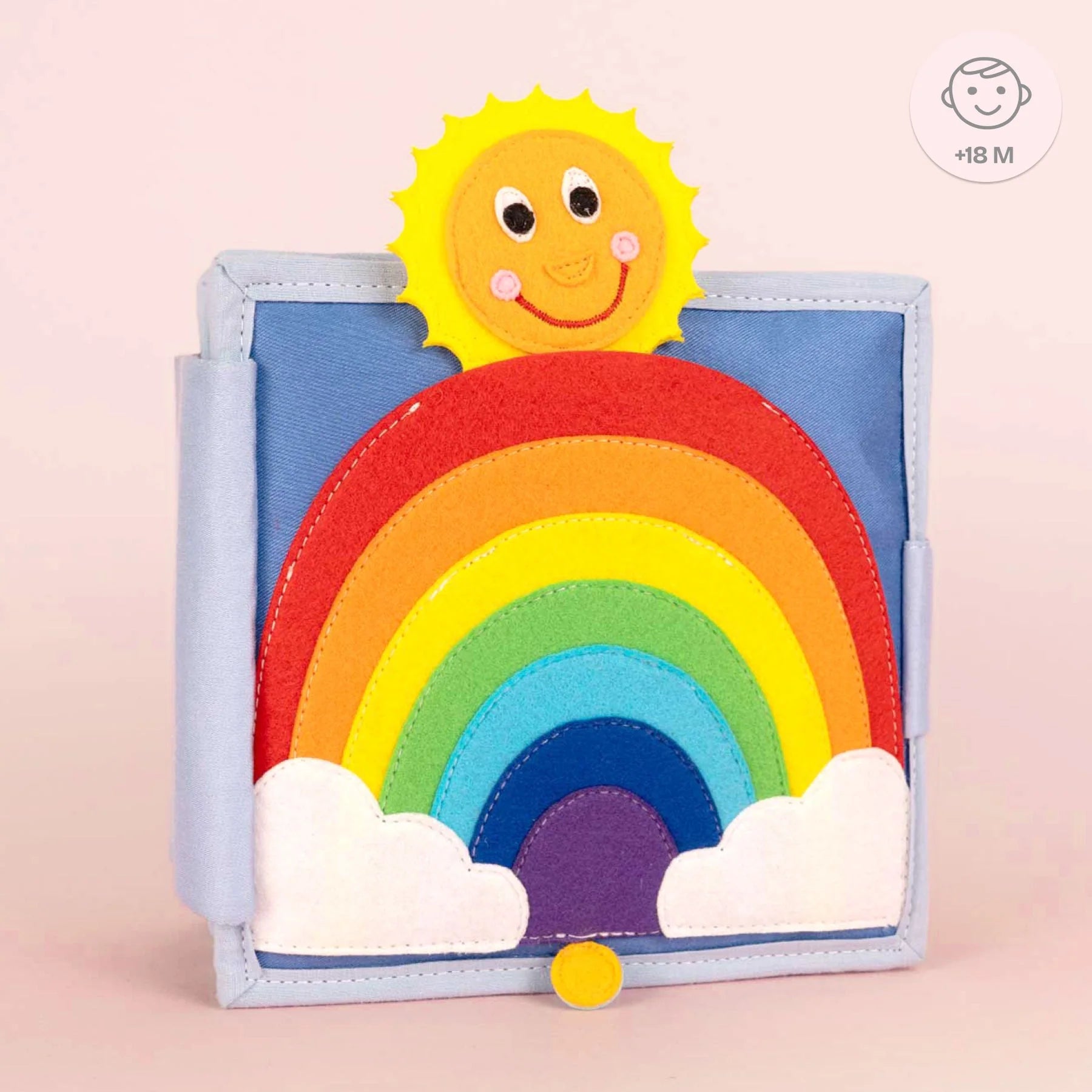 Tauche ein in die strahlende Welt des&nbsp;Mini Quiet Book "Sonnenschein" von Jolly Designs! Dieses liebevoll handgefertigte Buch, speziell für kleine Abenteurer ab 18 Monaten, lädt dazu ein, die bunte Vielfalt von Farben und Formen zu entdecken. Hergestellt aus kinderfreundlichen, OEKO-TEX® zertifizierten Materialien, sorgt es für sicheren Spielspaß und unterstützt die frühkindliche Entwicklung auf spielerische Weise.