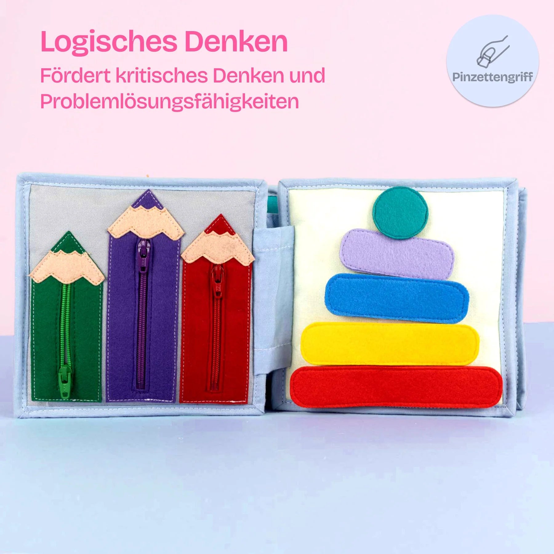 Tauche ein in die strahlende Welt des&nbsp;Mini Quiet Book "Sonnenschein" von Jolly Designs! Dieses liebevoll handgefertigte Buch, speziell für kleine Abenteurer ab 18 Monaten, lädt dazu ein, die bunte Vielfalt von Farben und Formen zu entdecken. Hergestellt aus kinderfreundlichen, OEKO-TEX® zertifizierten Materialien, sorgt es für sicheren Spielspaß und unterstützt die frühkindliche Entwicklung auf spielerische Weise.