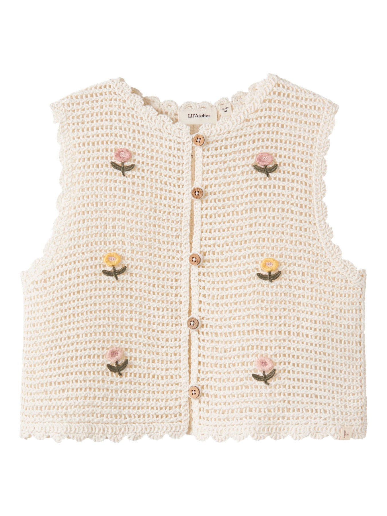 Klassisches Strickweste von Lil' Atelier – perfekt für vielseitige Styling-Möglichkeiten. Das zeitlose Design passt zu jedem Outfit und bietet angenehmen Tragekomfort für den Alltag.