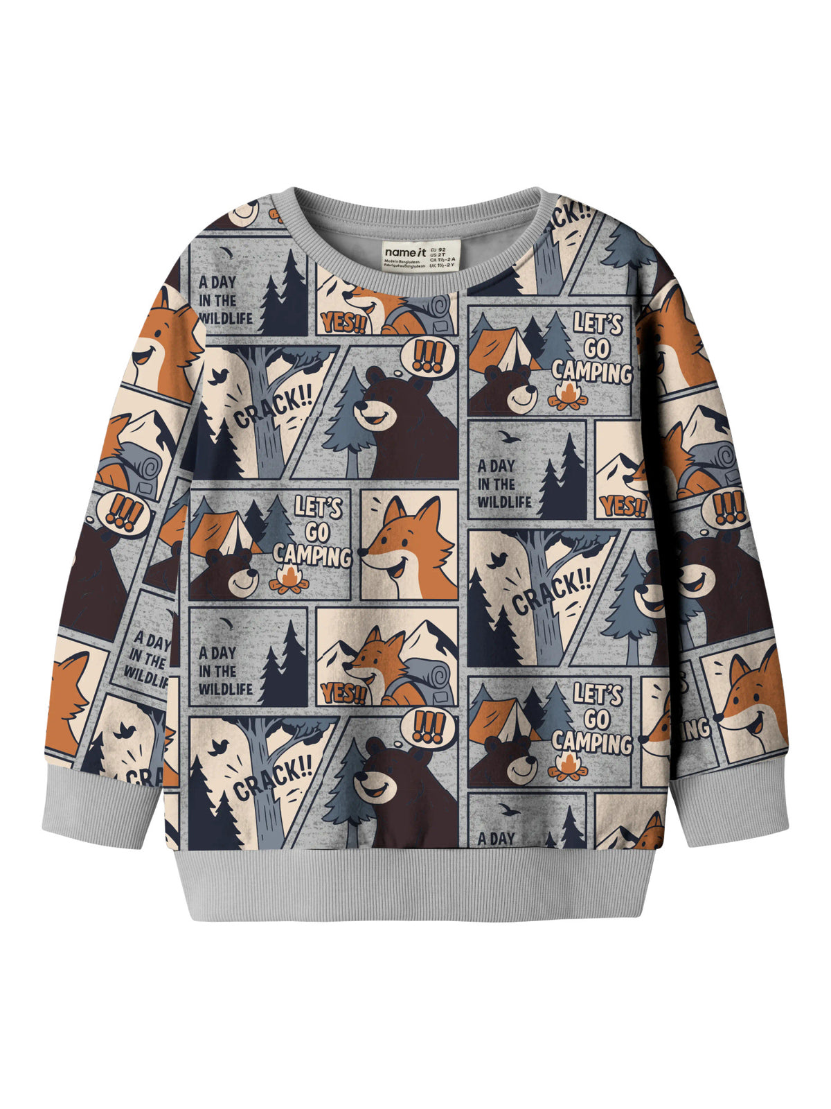 Sweatshirt von name it mit nettem Design – perfekt für jeden Tag. Das hochwertige Sweatshirt besticht durch seine angenehme Passform und das moderne Design. Die Mischung aus Bio-Baumwolle, recycelter Baumwolle und Elastane sorgt für optimalen Tragekomfort und Bewegungsfreiheit. Ideal für Freizeit und Alltag.