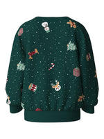 Mit festlichem Design und hochwertiger Verarbeitung ist dieses grüne Weihnachts-Sweatshirt von name it der perfekte Begleiter für die Adventszeit. Das kuschelig weiche Material aus 100% Baumwolle bietet maximalen Tragekomfort und Atmungsaktivität. Ideal für gemütliche Winterstunden und festliche Anlässe.